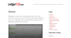 Desktop Screenshot of ledger123.com