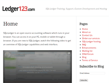 Tablet Screenshot of ledger123.com